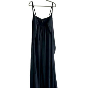 BCBG Max Azria silk jump suit- wide leg - convertible Tie - multi option top.
